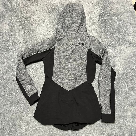 The North Face Jacket Womens XS Pseudio Grey Black Hooded Coat - Picture 3 of 9